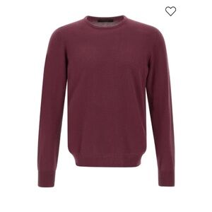 Gran Sasso Men's Burgundy Sweater